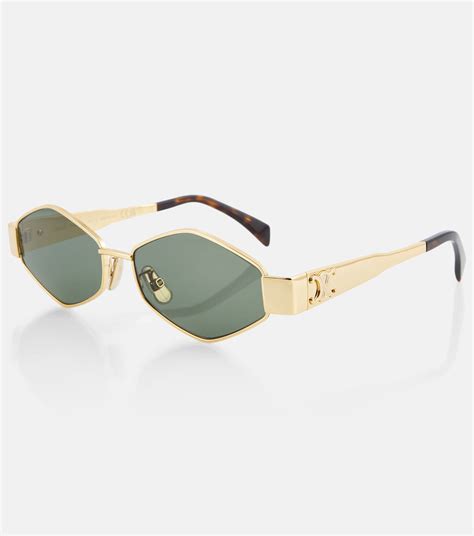 celine sunglasses women gold|celine sunglasses triomphe gold.